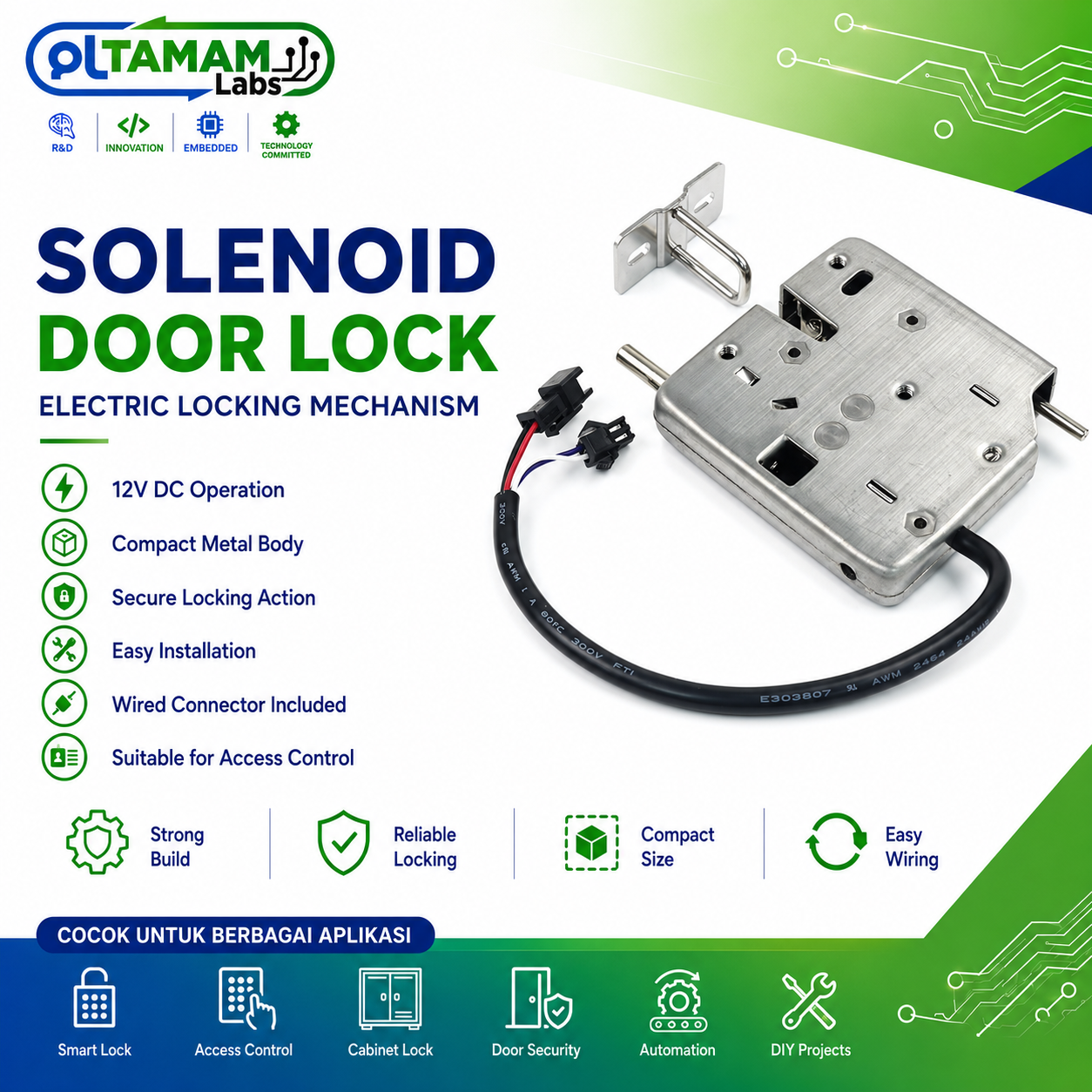 Solenoid Door Lock / Electric Door Lock 12V DC